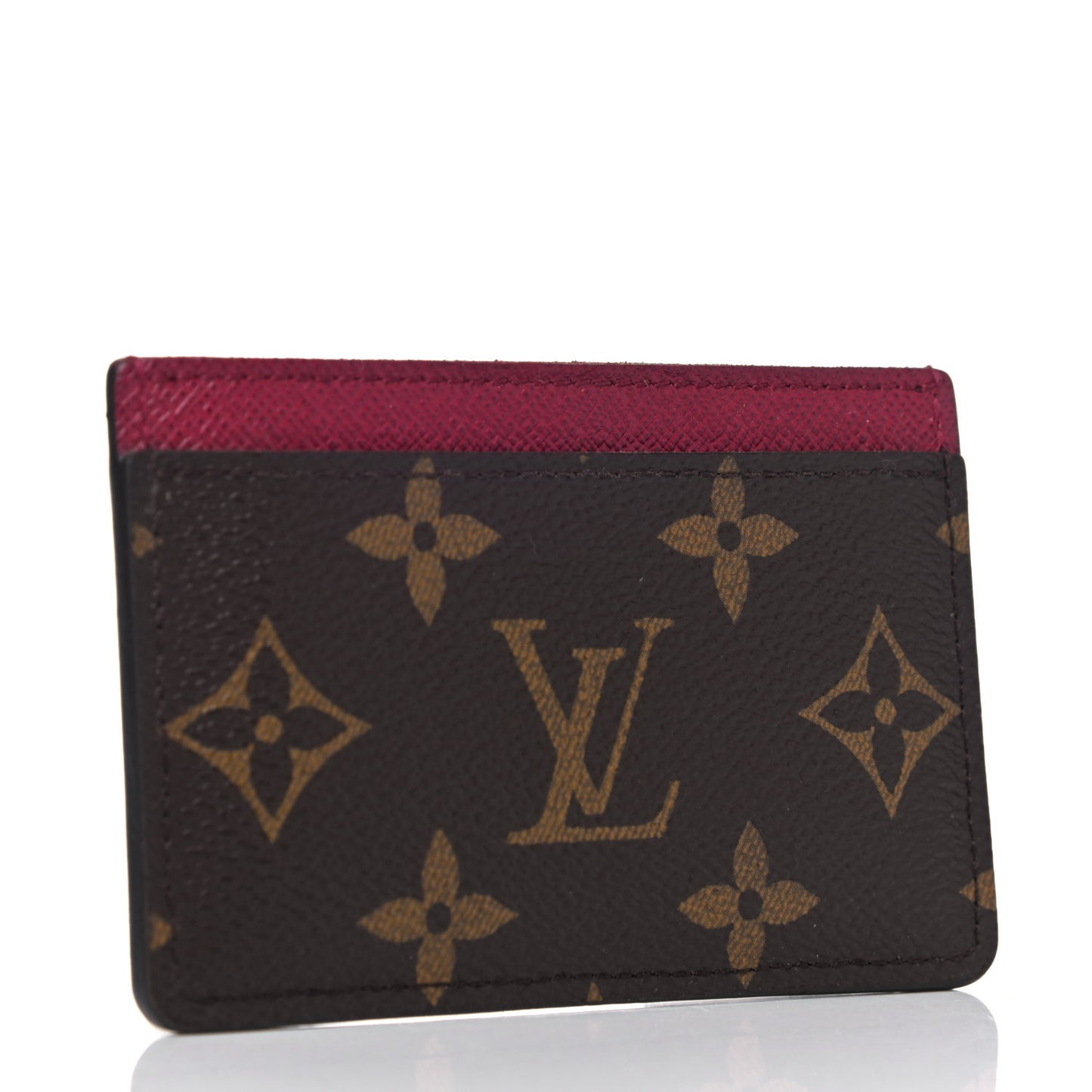 Monogram Card Holder Fuchsia