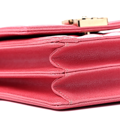 Chanel Caviar Quilted North South Boy Flap Pink 7 of 9