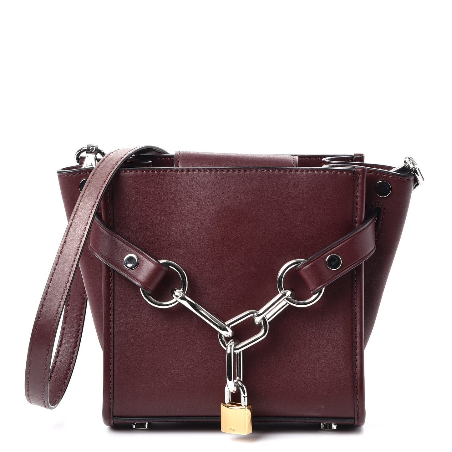 Calfskin Mini Attica Chain Crossbody Beet