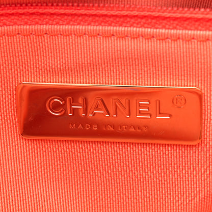 Chanel Lambskin Quilted Medium Chanel 19 Flap Orange 6 of 13