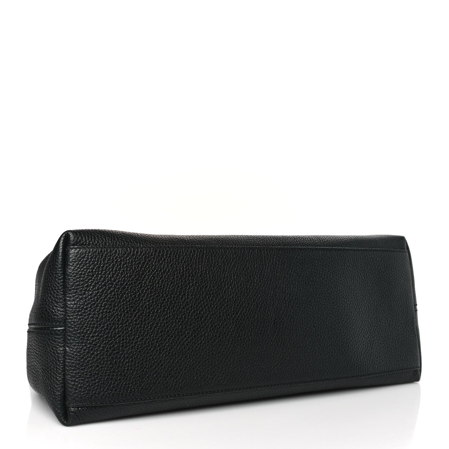 Pebbled Calfskin Medium Soho Chain Shoulder Bag Black