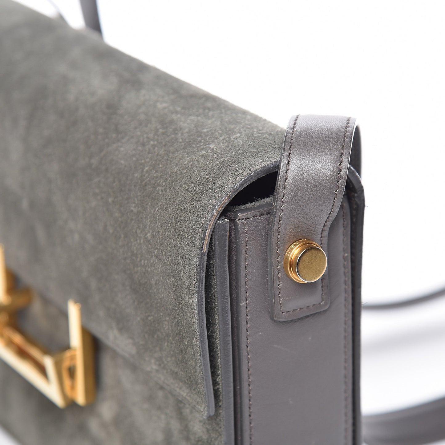 Suede Medium Classic Lulu Bag Earth