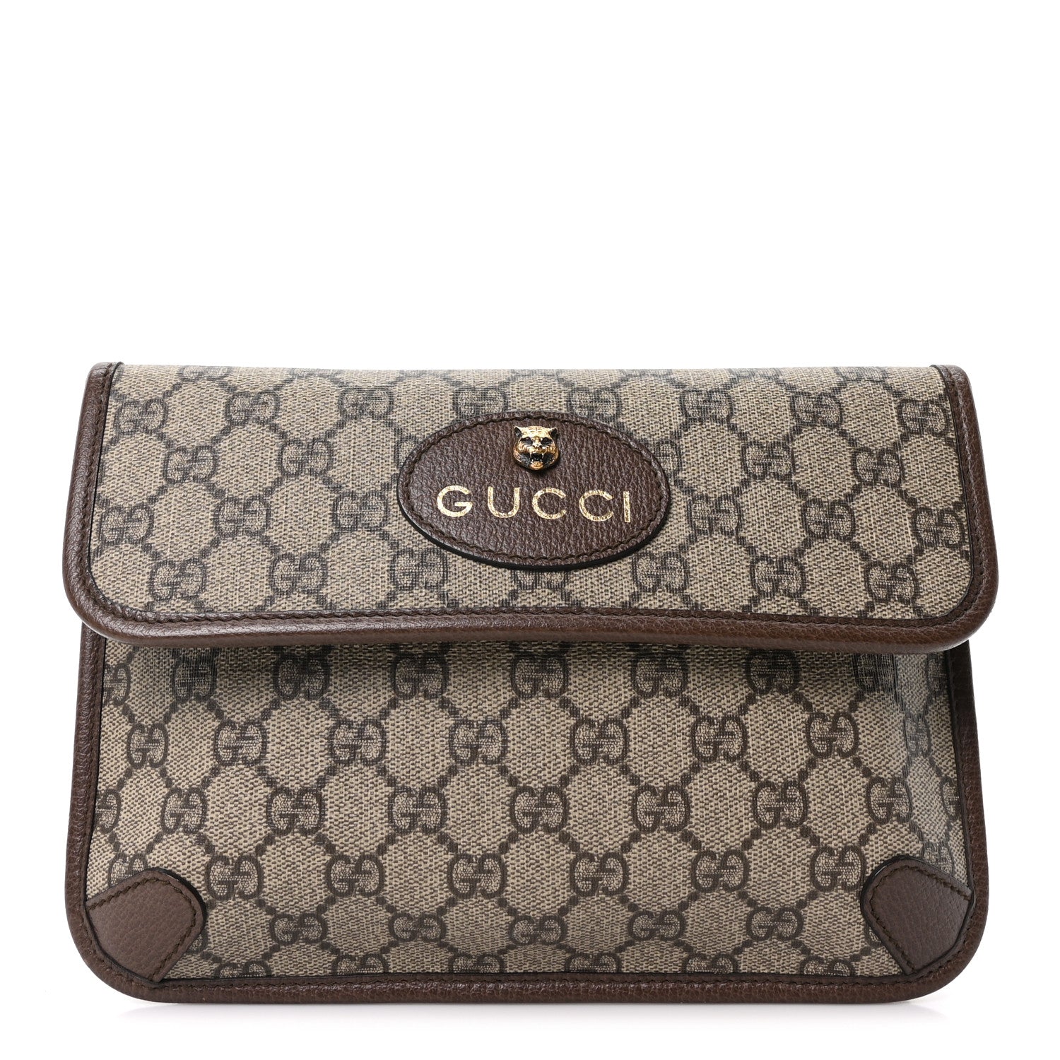 Gucci GG Supreme Monogram Neo Vintage Web Belt Bag Brown 1 of 10