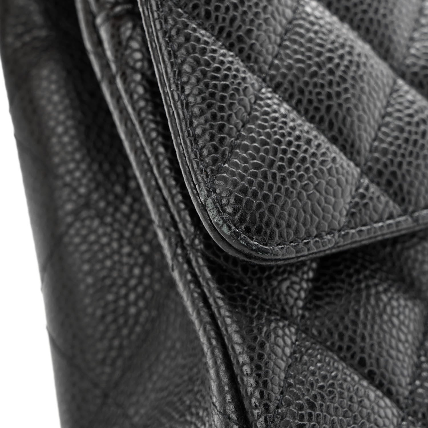 Chanel Caviar Quilted Medium Double Flap Black 11 of 13
