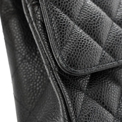 Chanel Caviar Quilted Medium Double Flap Black 11 of 13
