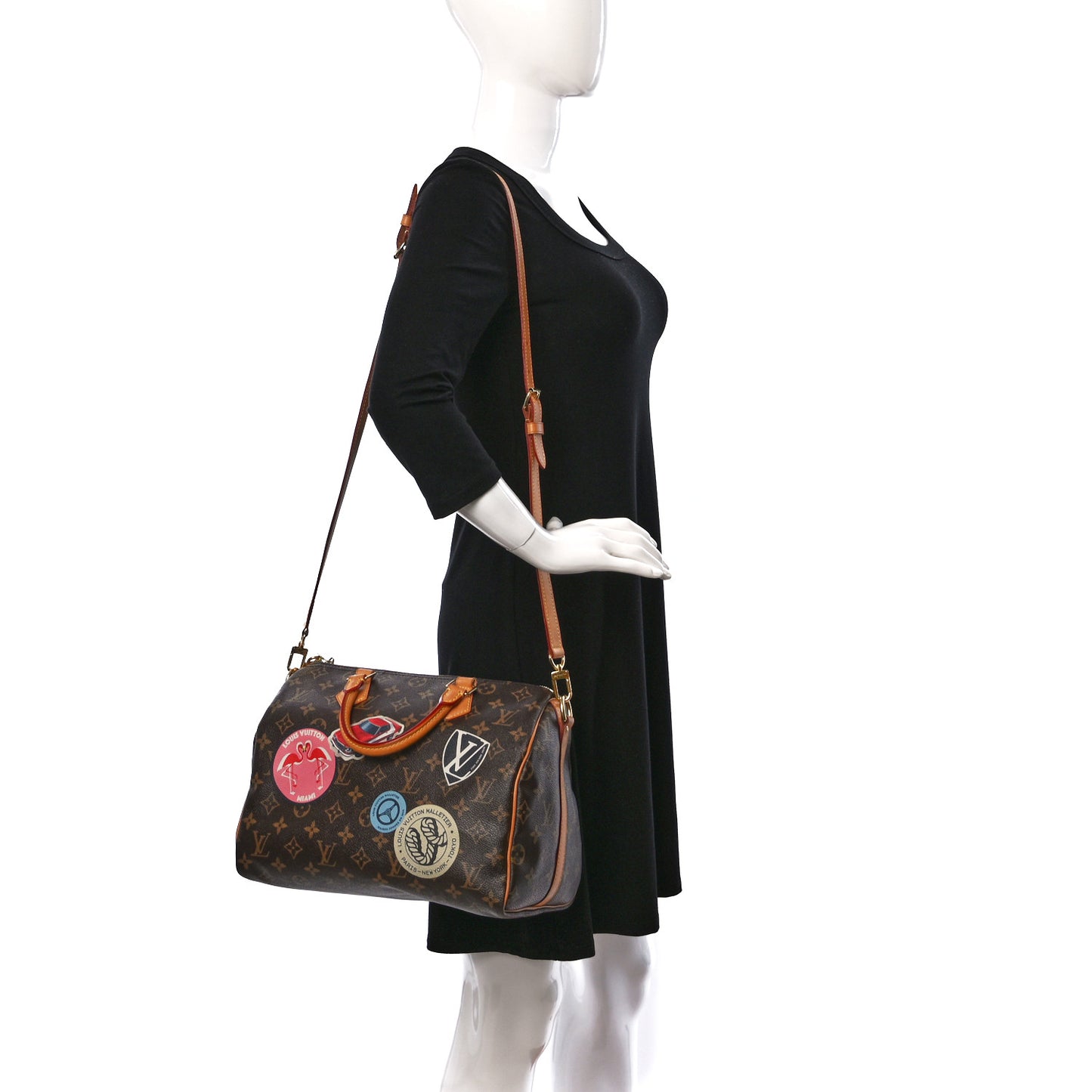 Monogram World Tour Speedy Bandouliere 30