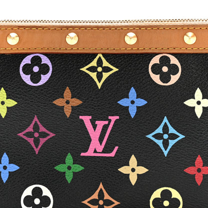 Louis Vuitton Monogram Multicolor Pochette Accessories Black 15 of 29