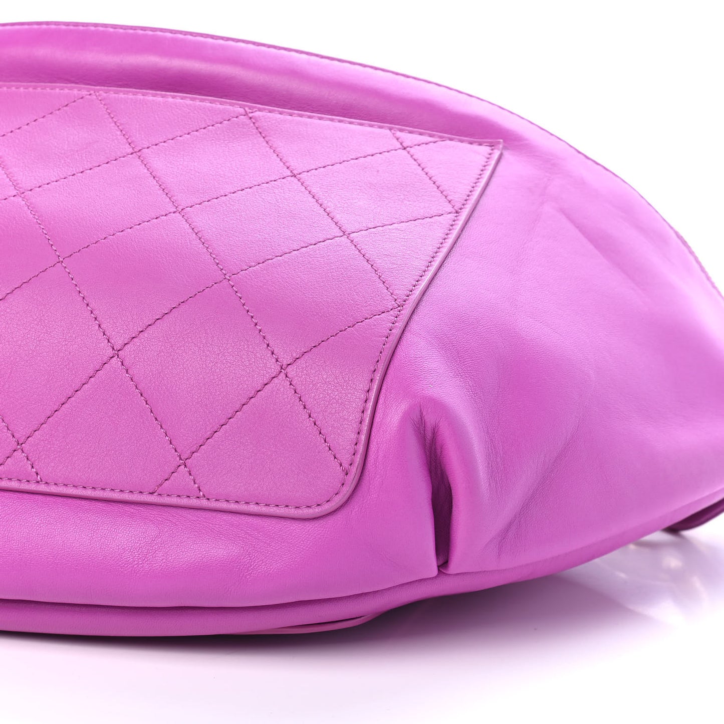 X PHARRELL WILLIAMS Lambskin Oversized Waist Belt Bag Fuchsia