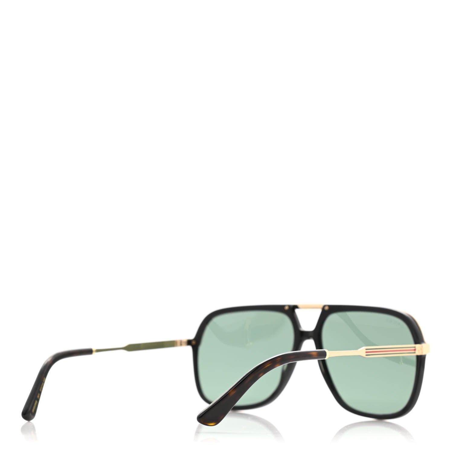 Gucci Squared Aviator GG Sunglasses GG0200S Black 4 of 8