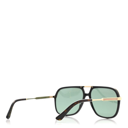 Gucci Squared Aviator GG Sunglasses GG0200S Black 4 of 8