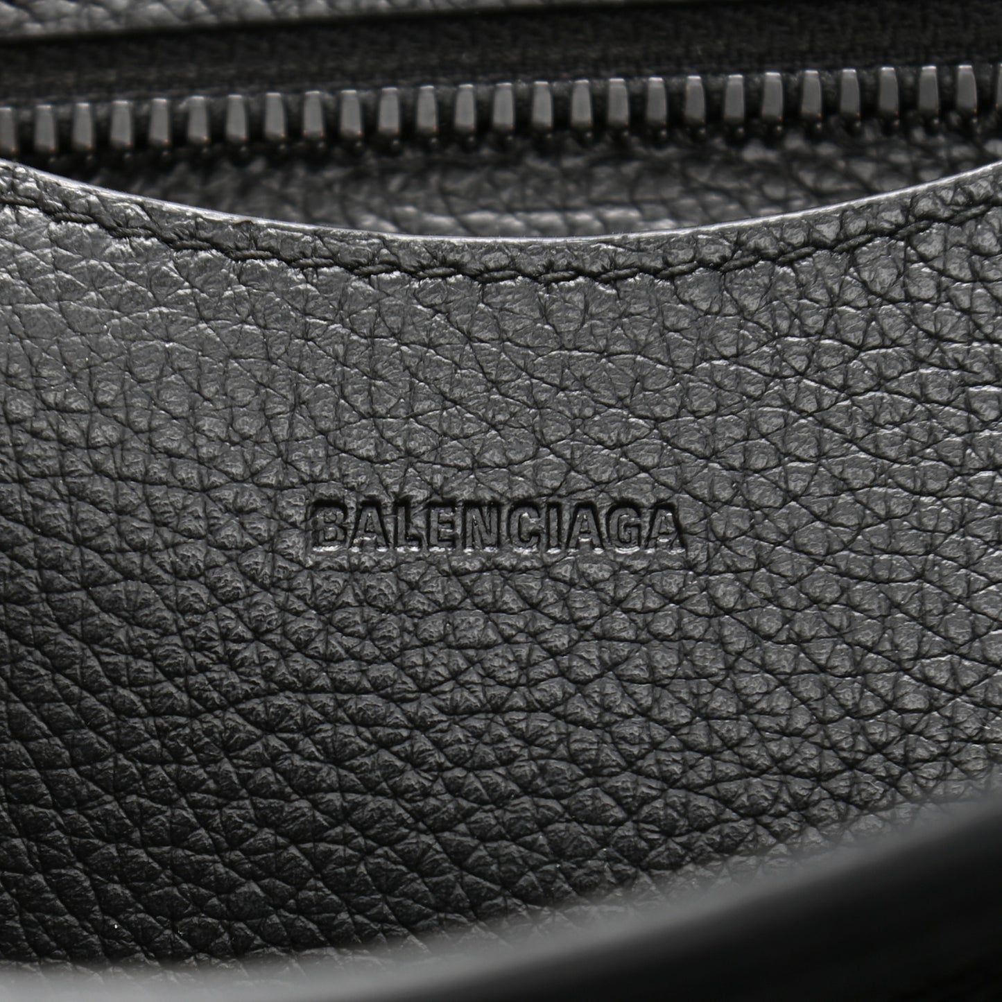 Grained Calfskin Neo Classic Black Hardware Mini City Black