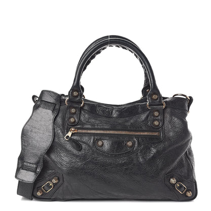 Balenciaga Agneau Giant 12 Rose Gold Hardware Town Black 1 of 12