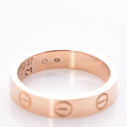 Cartier 18K Pink Gold 3.5mm LOVE Wedding Band Ring 47 4.25 5 of 6