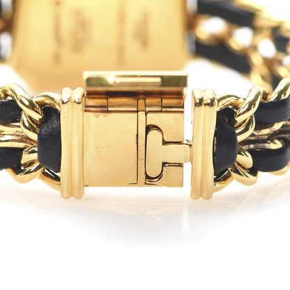 Chanel Stainless Steel Lambskin 20mm Chain Premiere Quartz Watch Gold M 6 of 6