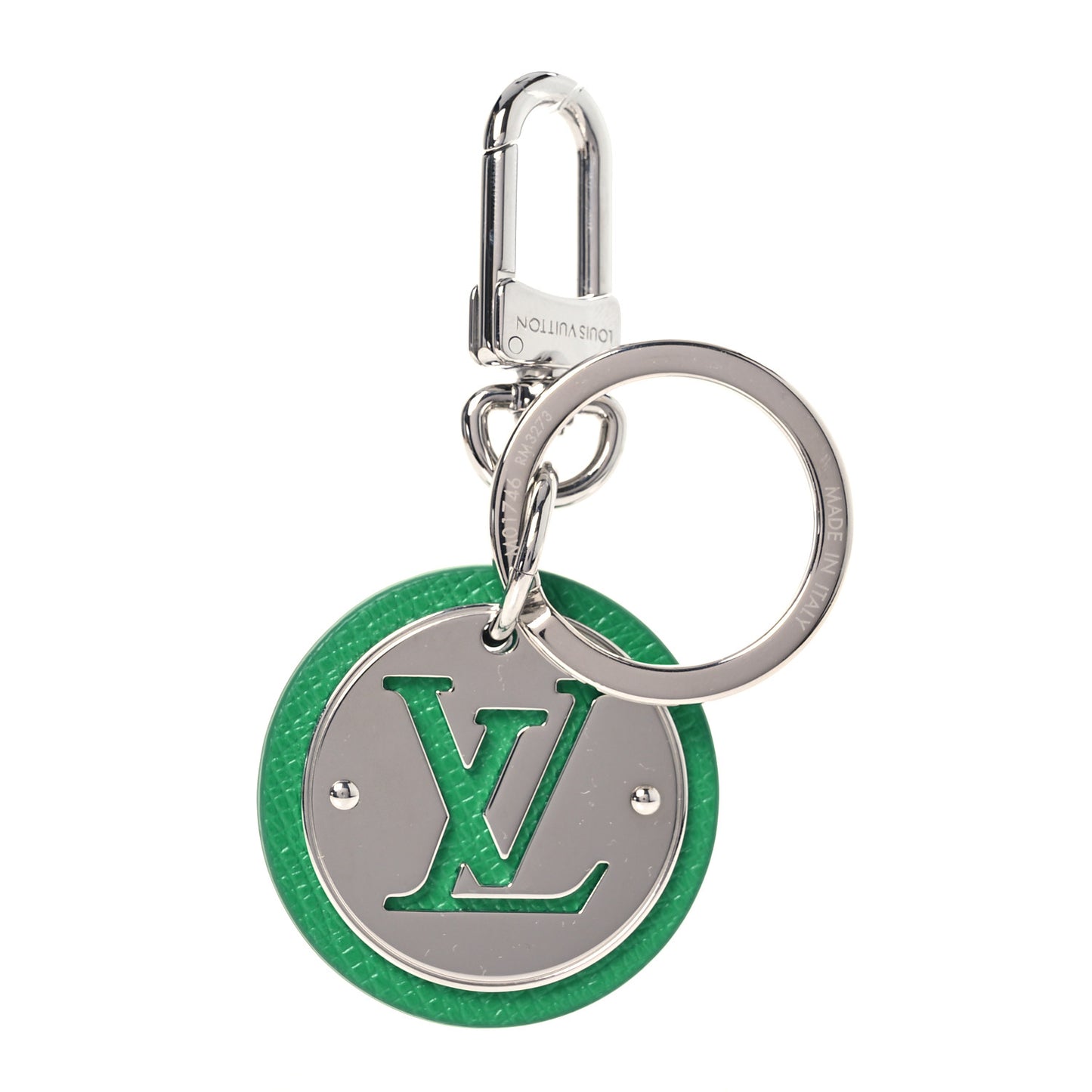 Taiga LV Circle Bag Charm And Key Holder Green