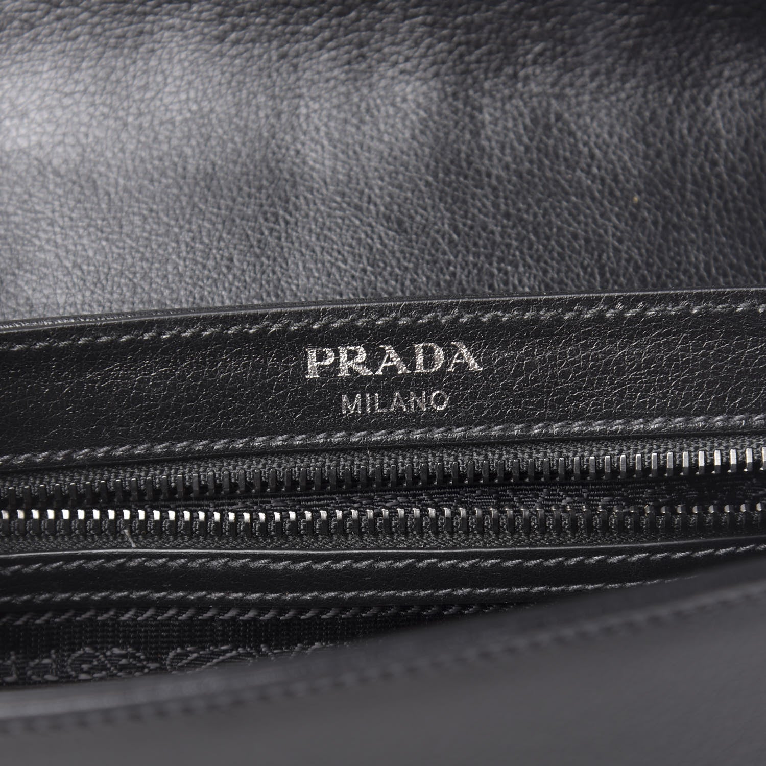Prada Glace Calfskin Studded Crossbody Turchese Black 9 of 13