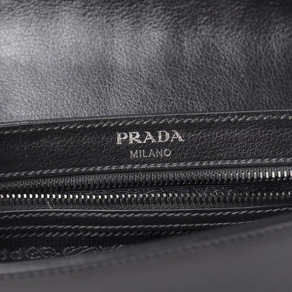 Prada Glace Calfskin Studded Crossbody Turchese Black 9 of 13