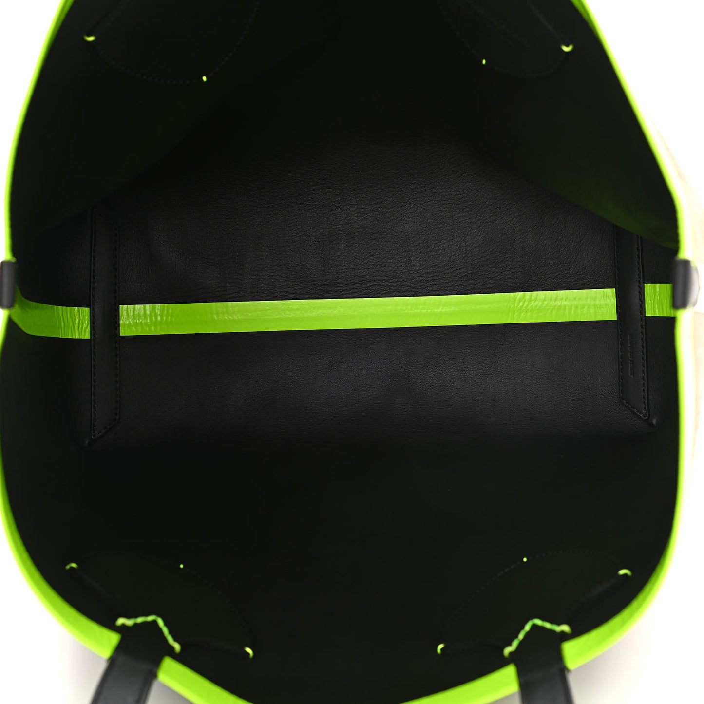 Canvas Mega Check The Giant Reversible Tote Black Neon Yellow
