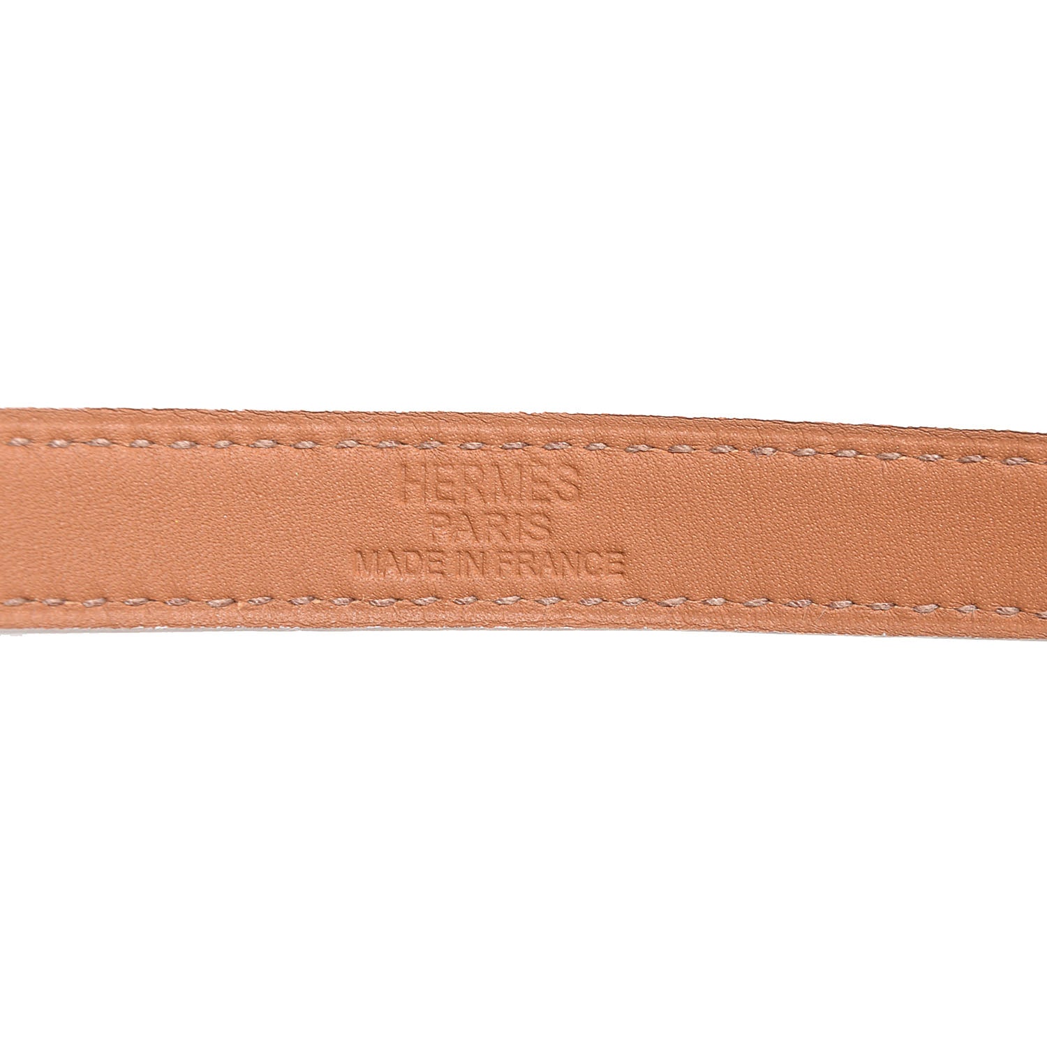 Hermes Epsom Kelly Double Tour Bracelet Medium White 6 of 8