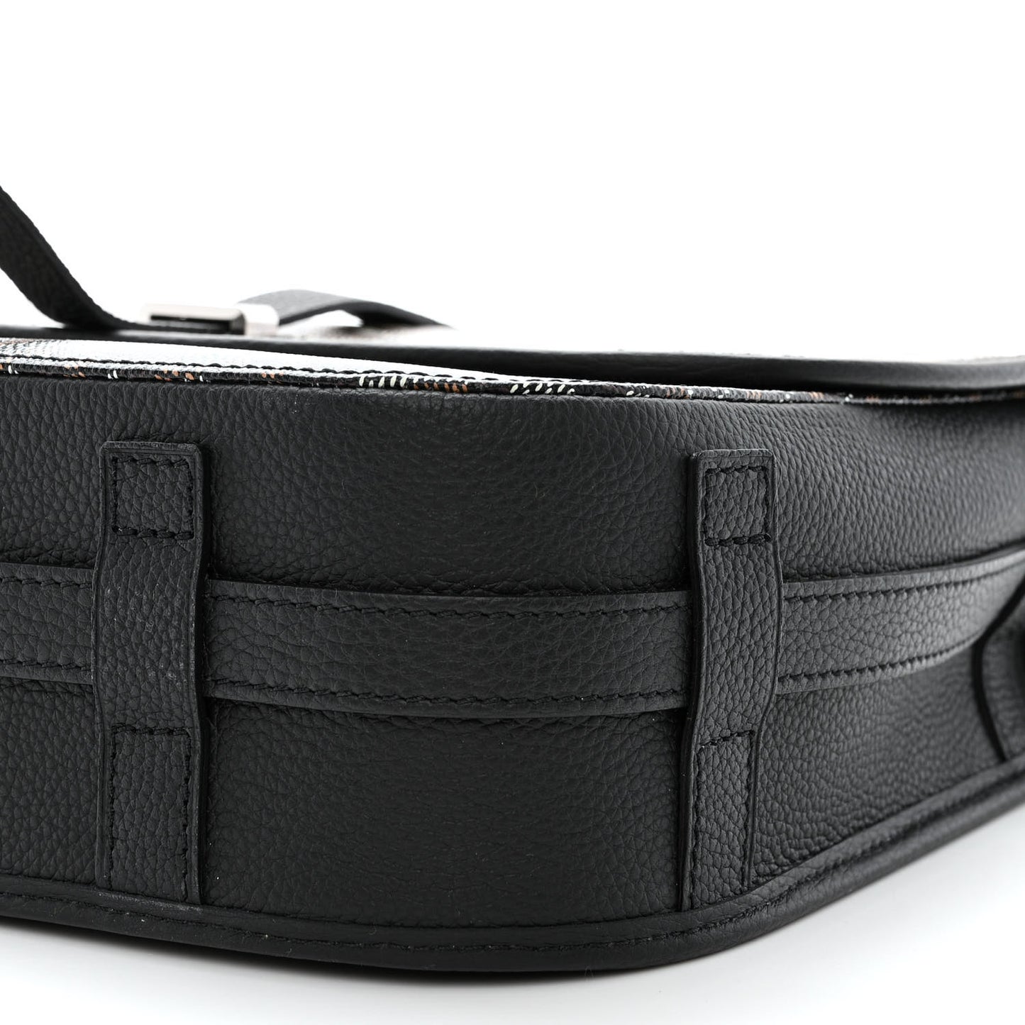 Goyardine Belvedere II MM Messenger Bag Black