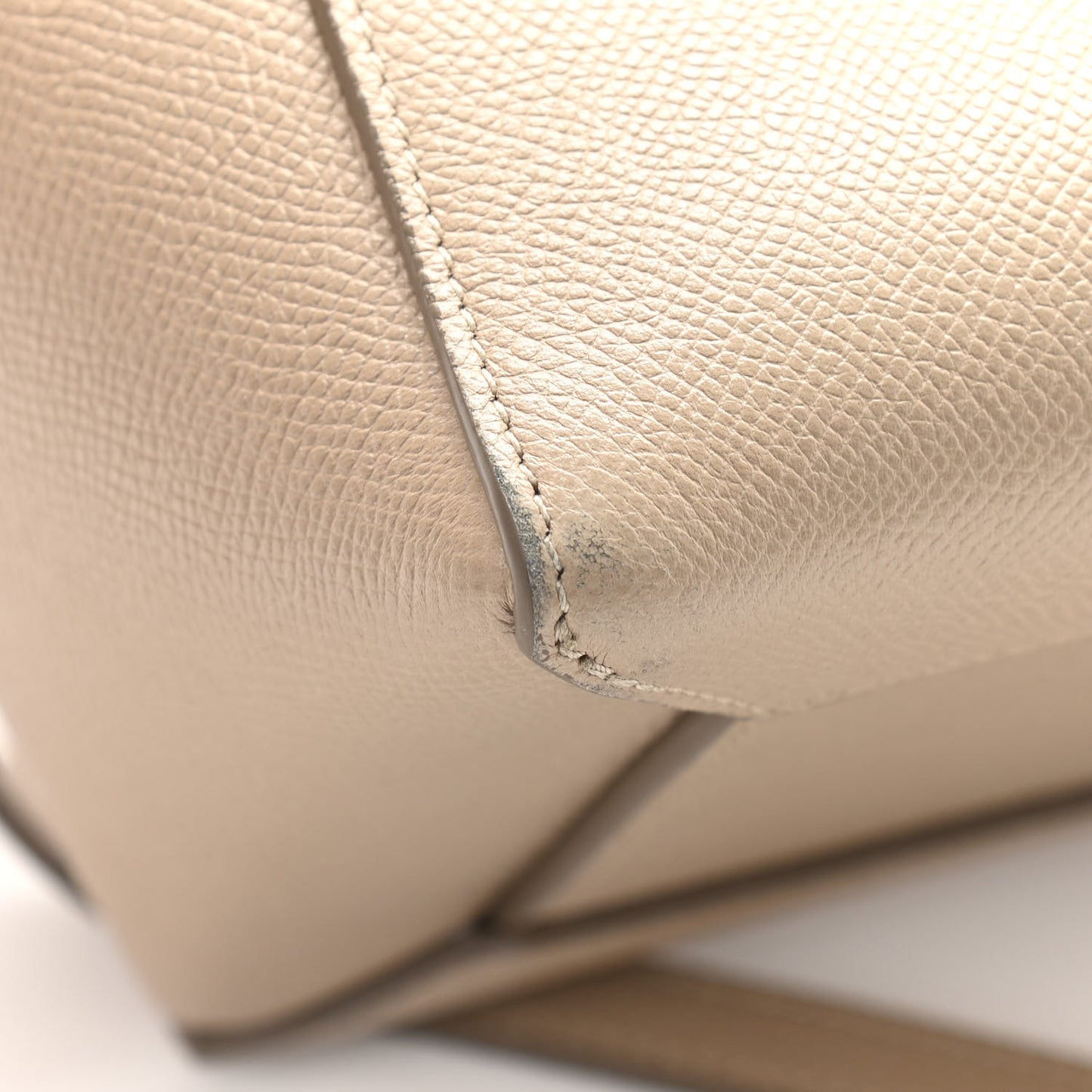 Grained Calfskin Micro Belt Bag Light Taupe