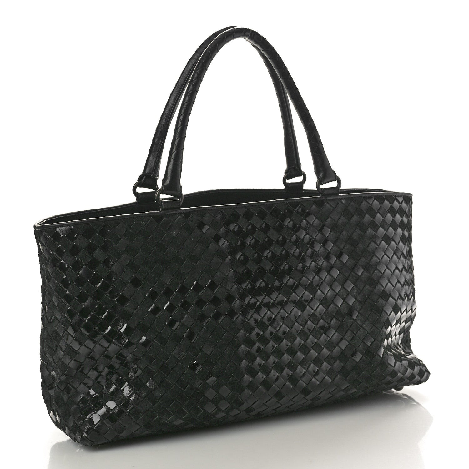 Bottega Veneta Intrecciato Rugiada Vintaga Medium Shopper Black 2 of 11