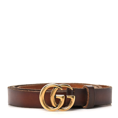 Gucci Faded Calfskin Double G 20mm Belt 80 32 Cuir 1 of 5