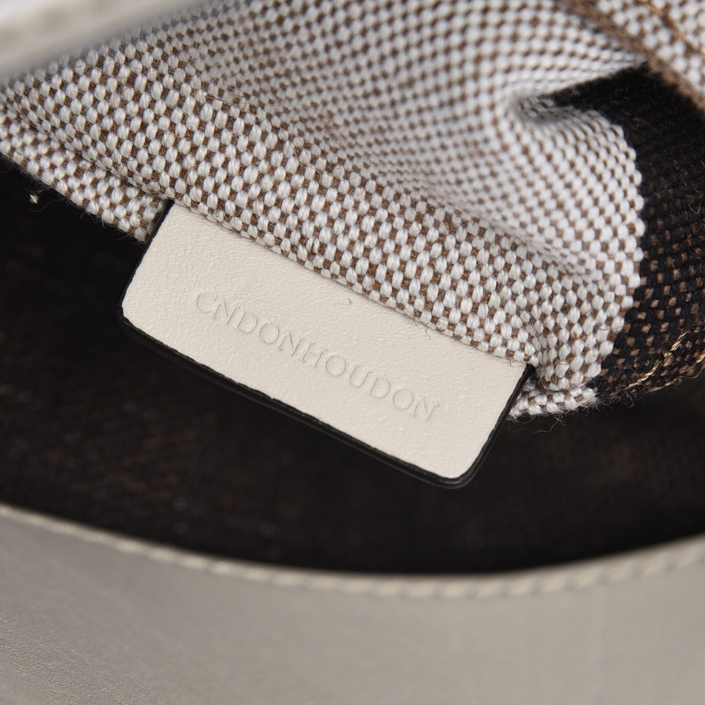 Canvas Mega Check Medium Susanna Hobo White