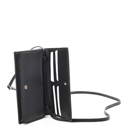 Gucci Dollar Calfskin Mini Swing Wallet Bag Black 5 of 8