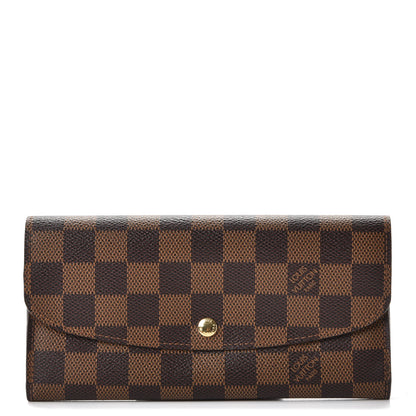 Louis Vuitton Damier Ebene Emilie Wallet 1 of 10