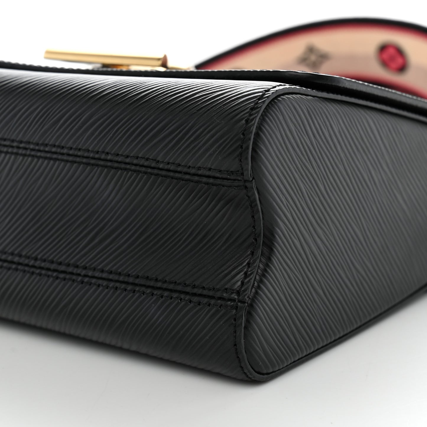 Epi Twist Top Handle Shoulder Bag MM Black