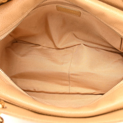 Chanel Caviar Quilted Petit Timeless Tote PTT Beige 4 of 9