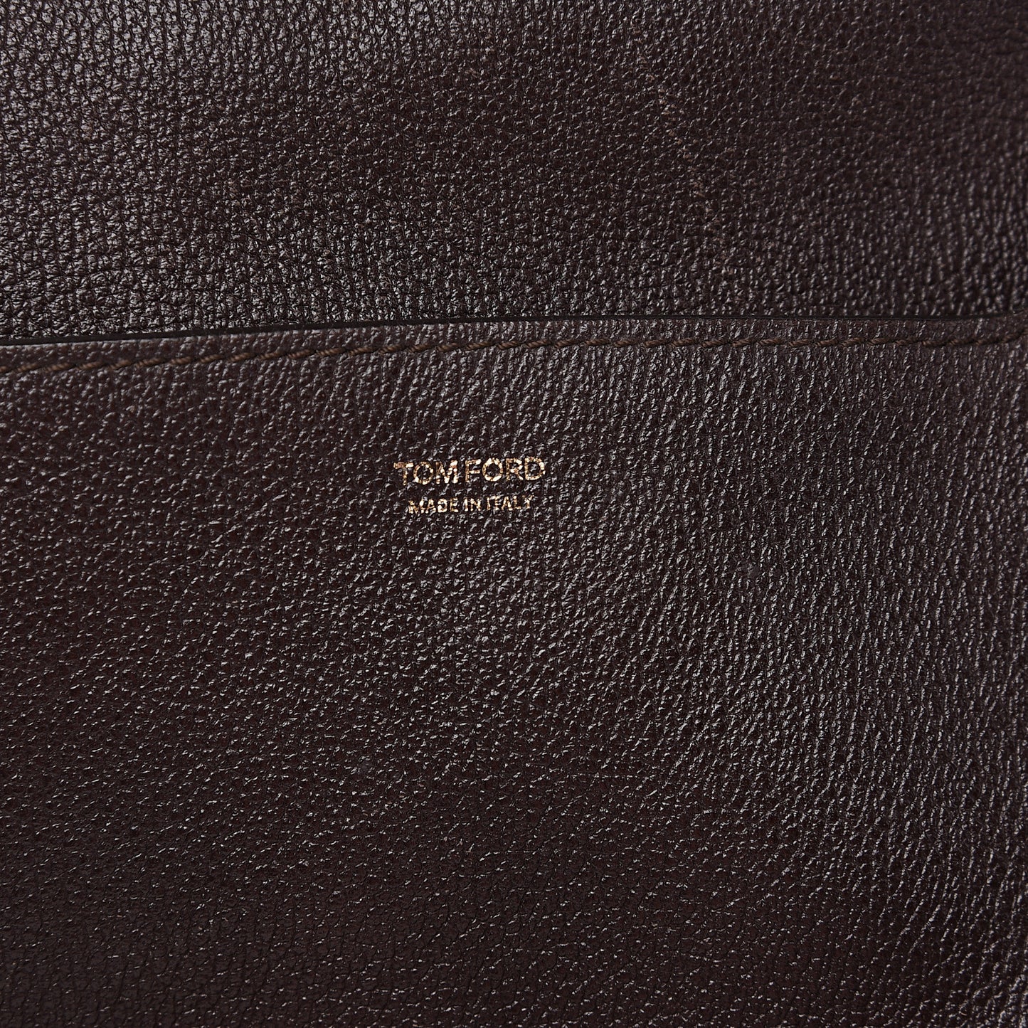 Pebbled Calfskin Large Jennifer Dark Brown
