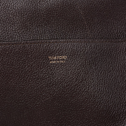 Tom Ford Pebbled Calfskin Large Jennifer Dark Brown 5 of 14