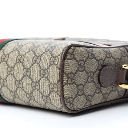 Gucci GG Supreme Monogram Web Small Ophidia Shoulder Bag Brown 7 of 10