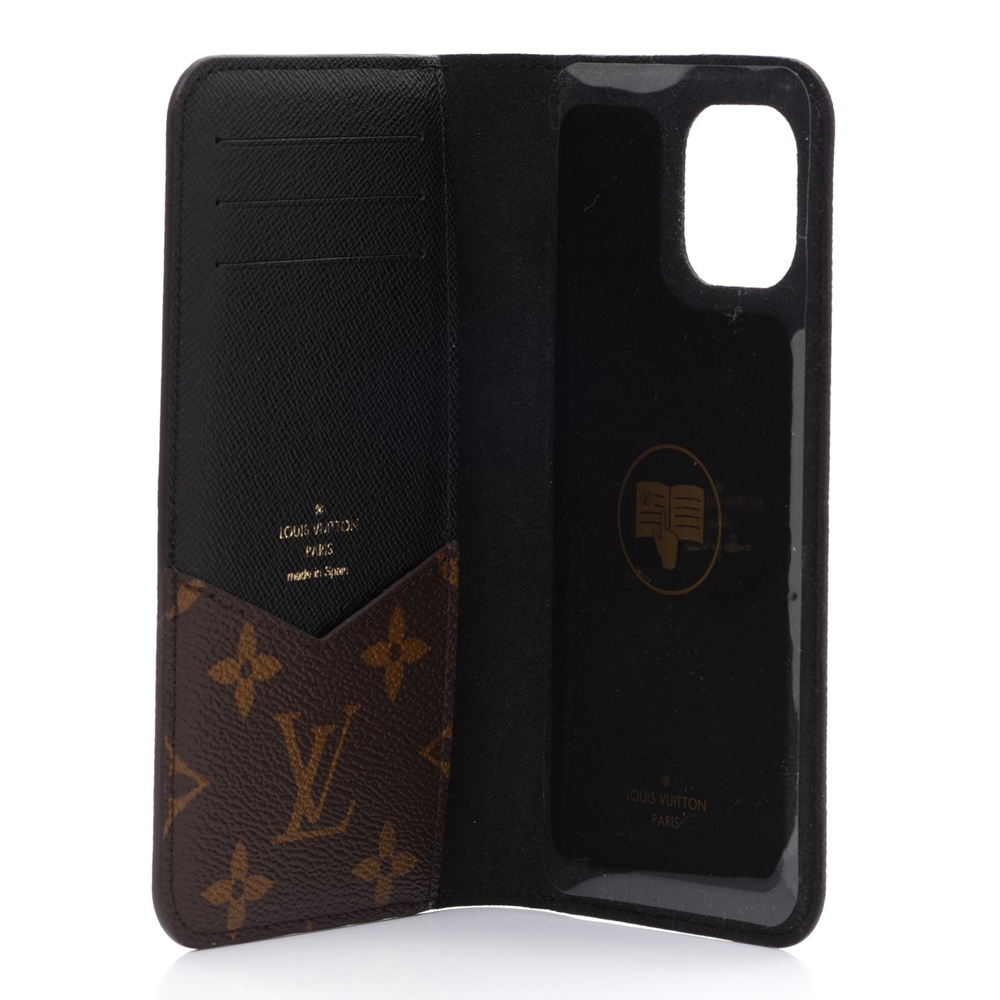 Monogram iPhone 11 Folio Case Black