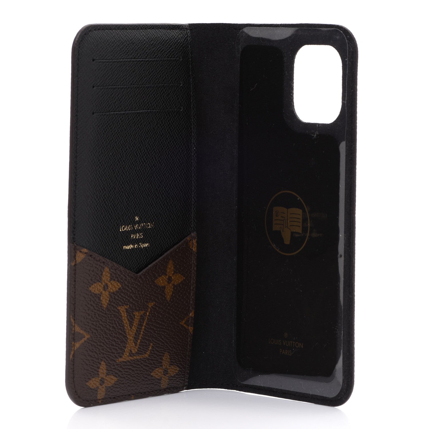 Louis Vuitton Monogram iPhone 11 Folio Case Black 5 of 9