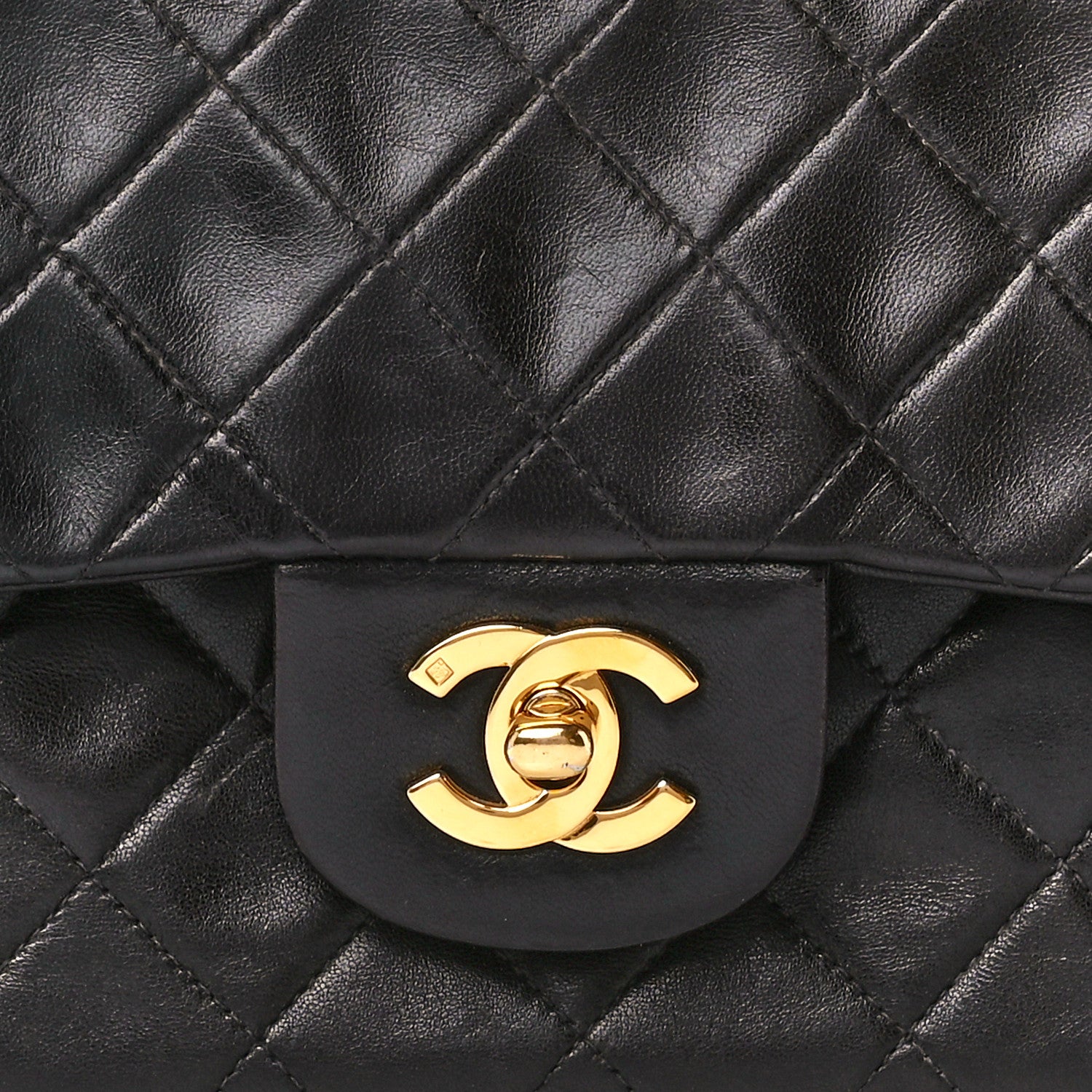 Chanel Lambskin Quilted Small Double Flap Black 9 of 13