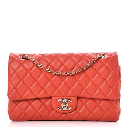 Chanel Lambskin Quilted Medium Double Flap Red 1 of 8