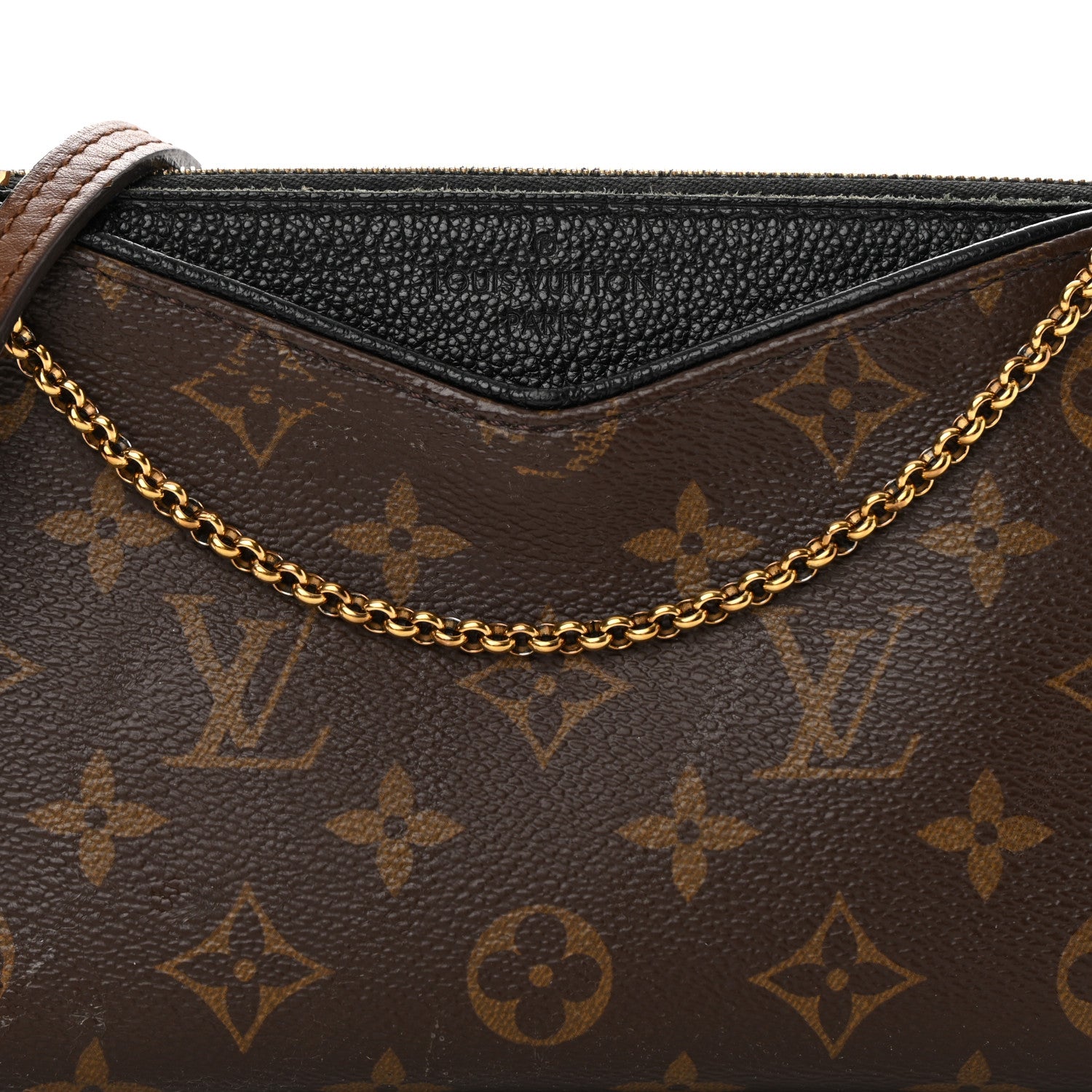 Louis Vuitton Monogram Pallas Clutch Black 7 of 18
