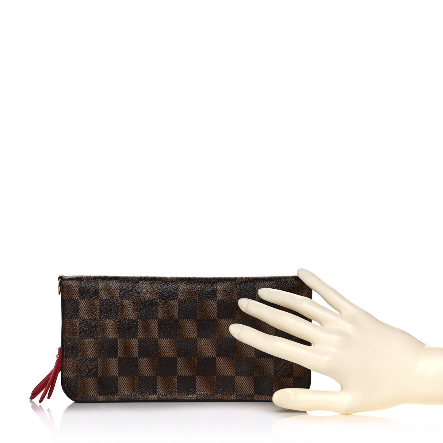 Damier Ebene Insolite Wallet Rouge