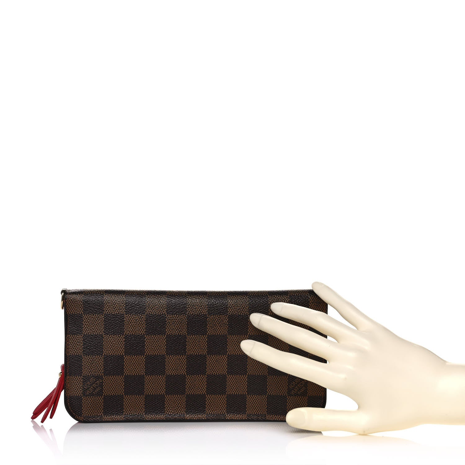 Louis Vuitton Damier Ebene Insolite Wallet Rouge 2 of 10