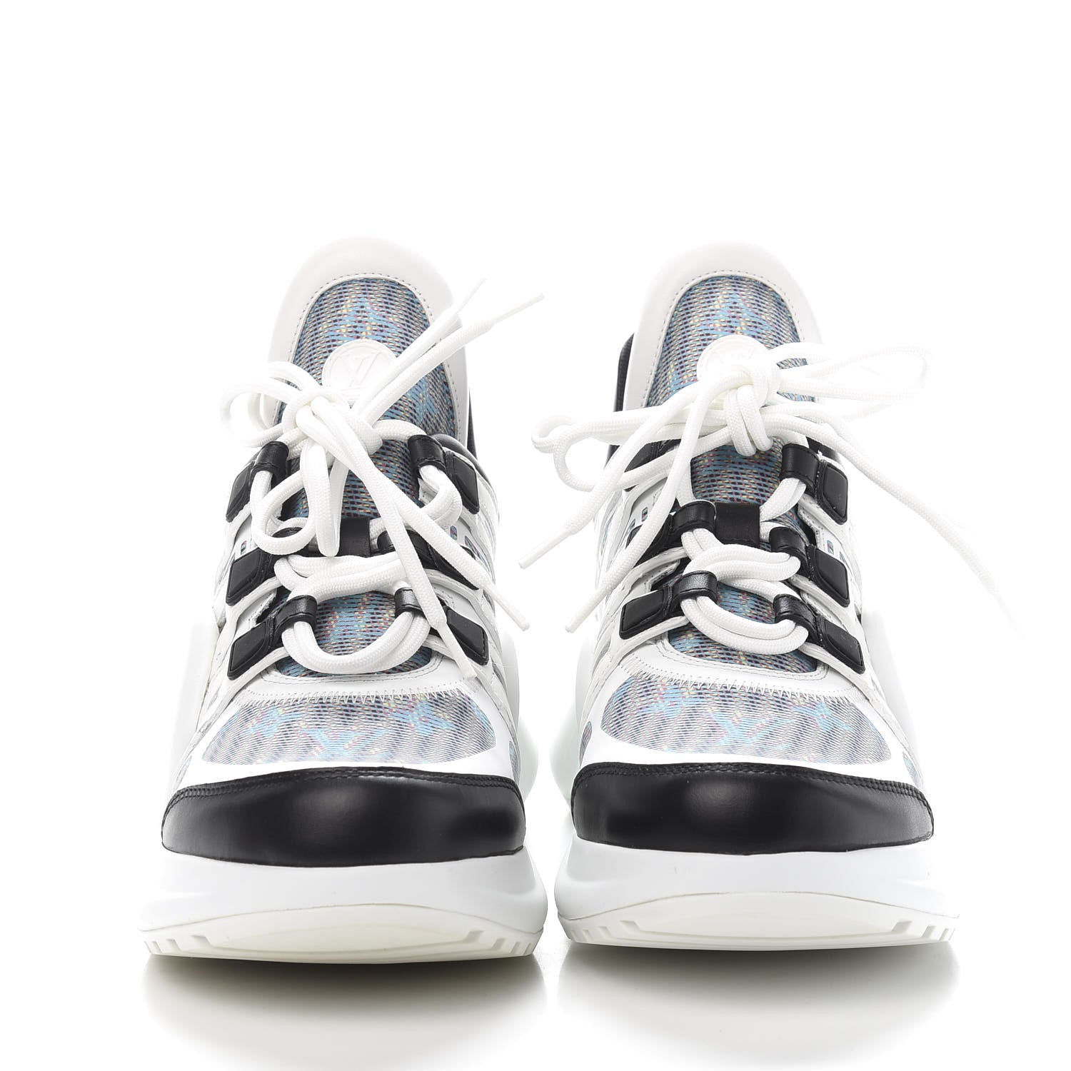 Louis Vuitton Calfskin Nylon LV Pop Archlight Sneaker 40 Blue 2 of 9