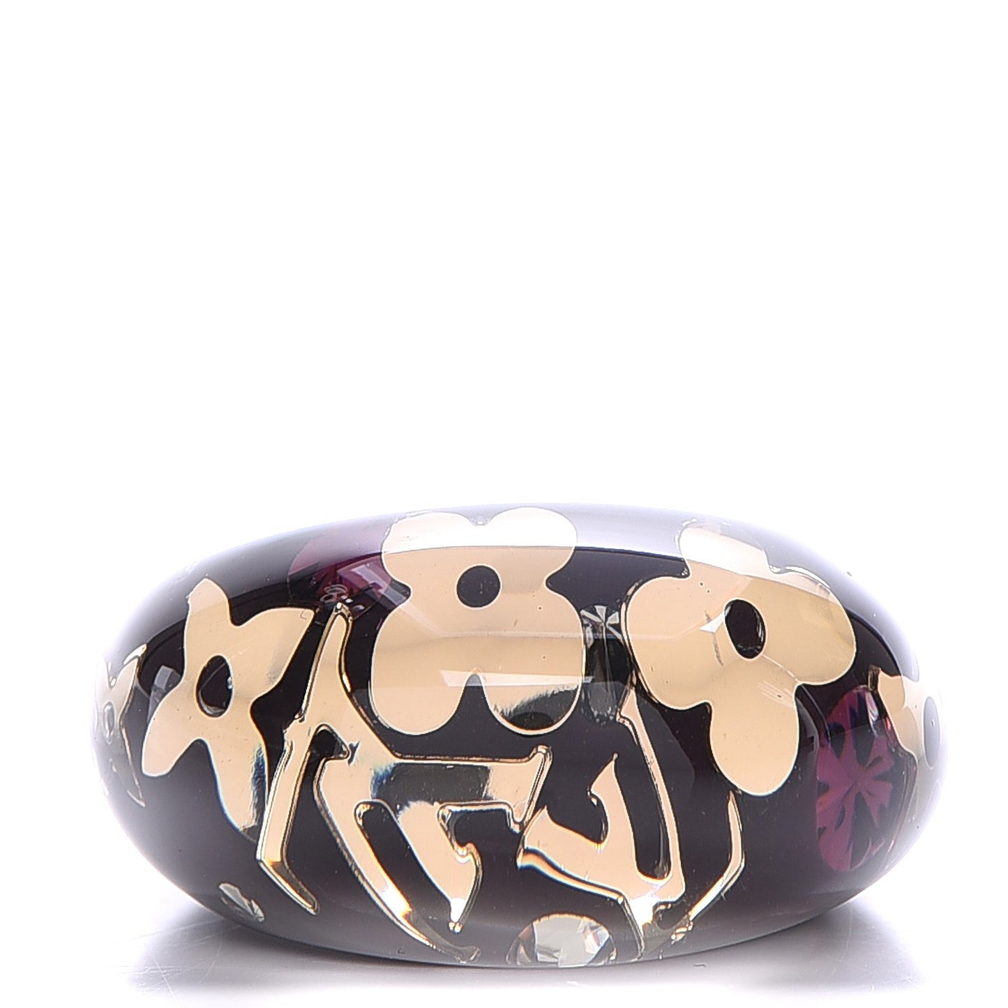 Resin Swarovski Inclusion Ring 7.75 Amarante