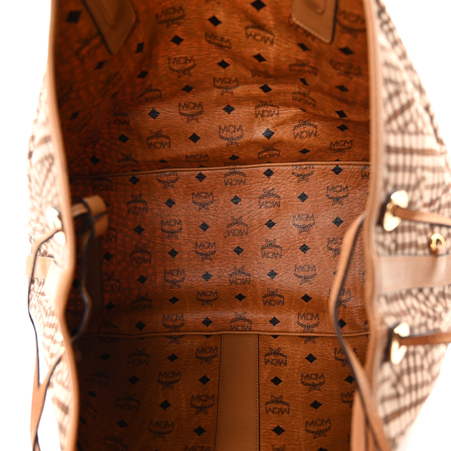 Visetos Large Liz Reversible Shopper Tote Cognac
