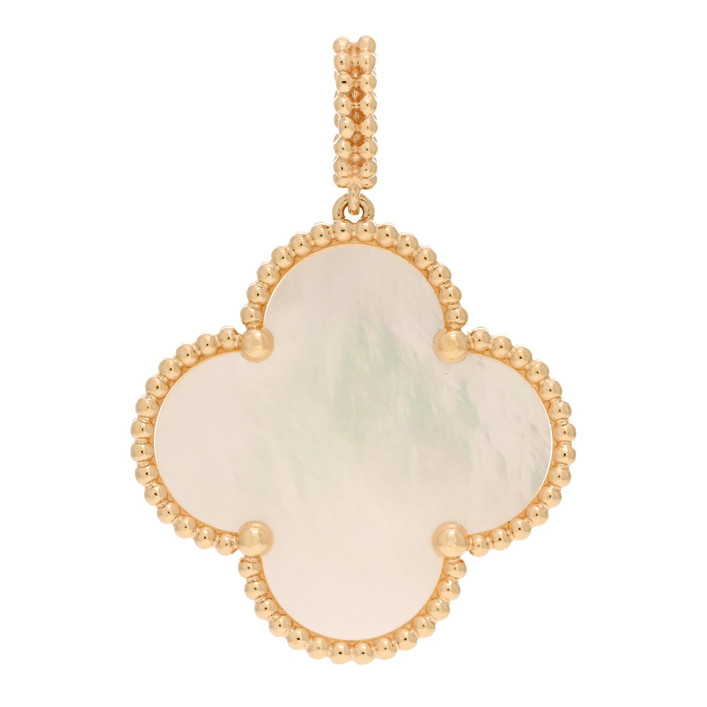18K Yellow Gold Mother of Pearl Magic Alhambra Pendant