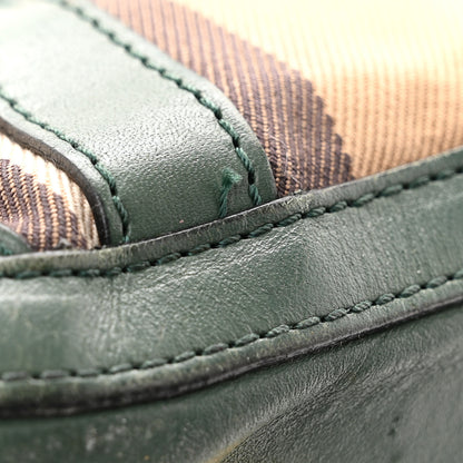 Burberry Bridle Calfskin House Check Small Orchard Bowling Bag Green 16 of 18