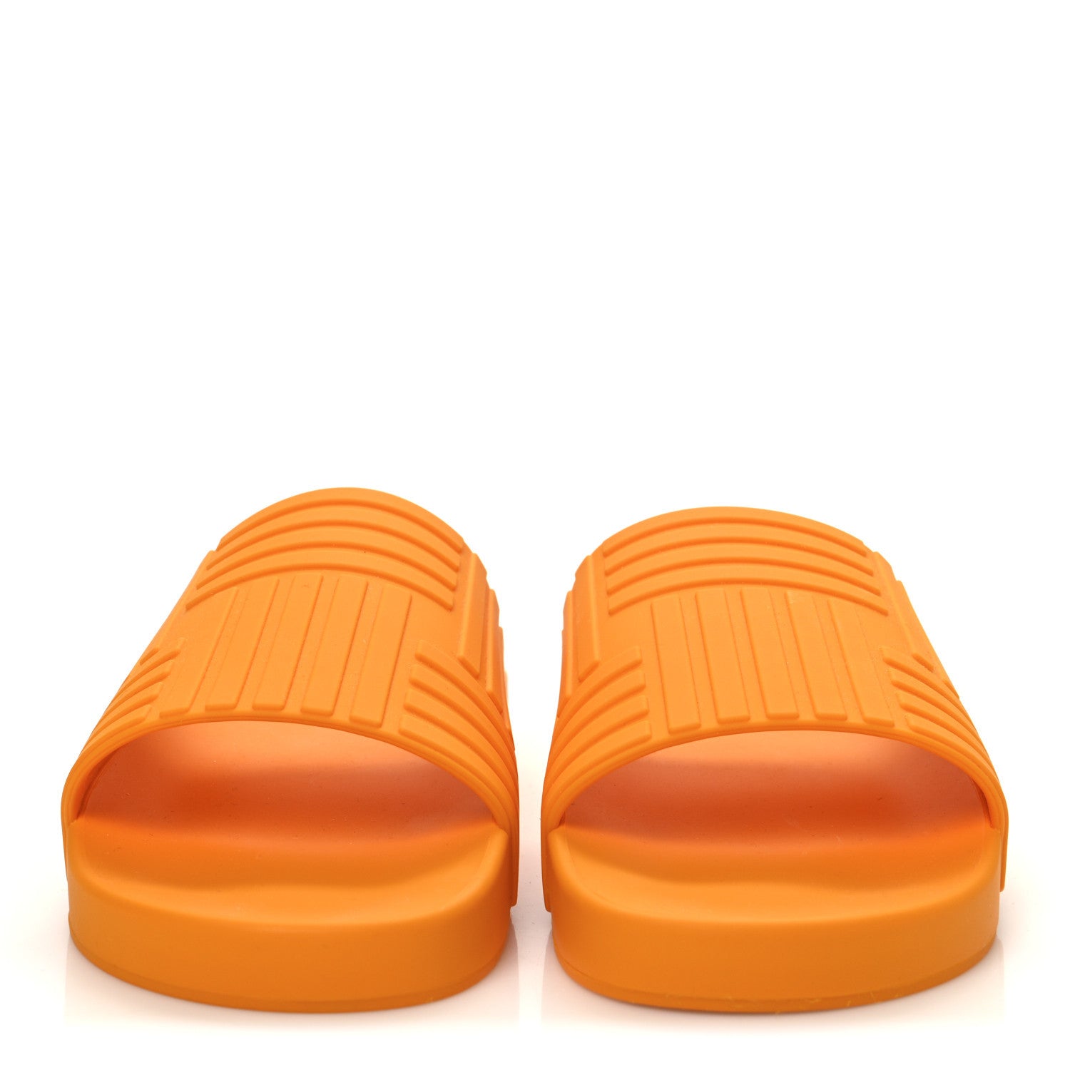 Bottega Veneta Rubber The Slider Sandals 39 Tangerine 3 of 9