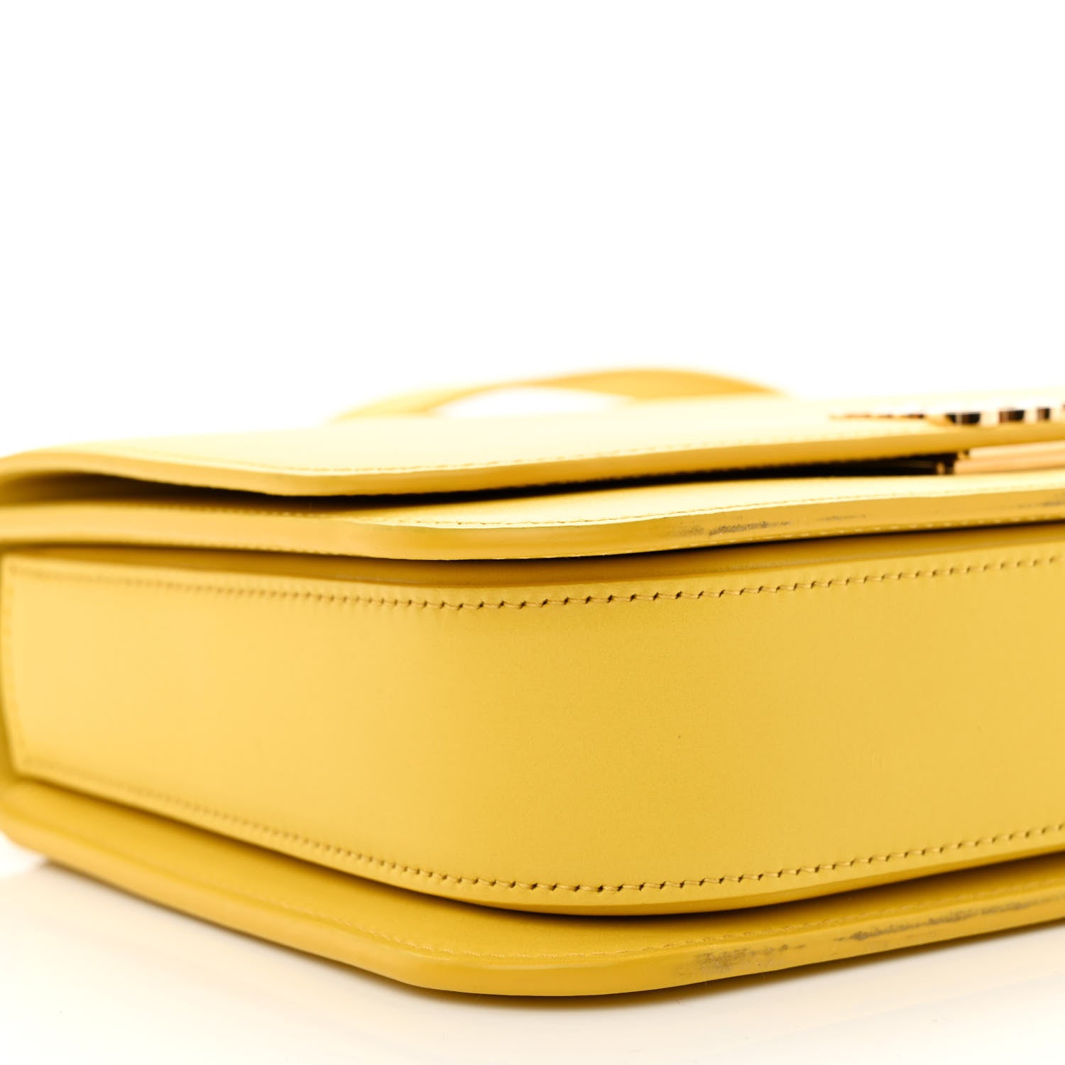 Loewe Silk Calfskin Small Goya Bag Yellow 9 of 11