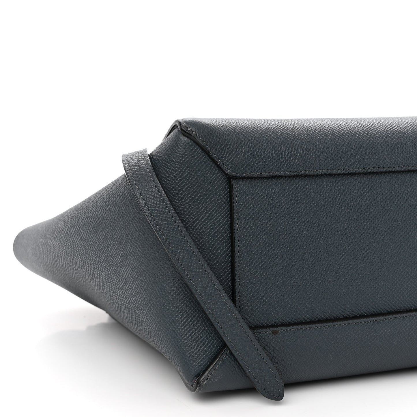 Baby Grained Calfskin Micro Belt Bag Steel Blue